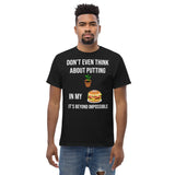 Gyftzz Apparel Men's Classic Tee - No Plants in My Cheeseburger - FreeShippingAllOrders.com