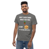 Gyftzz Apparel Men's Classic Tee - No Plants in My Cheeseburger - FreeShippingAllOrders.com