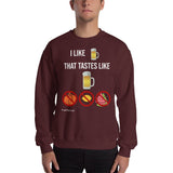 Gyftzz Apparel Unisex Sweatshirt - I Like Beer That Tastes Like Beer - FreeShippingAllOrders.com