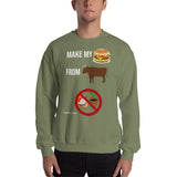 Gyftzz Apparel Unisex Sweatshirt - Make My Cheeseburger From Beef - FreeShippingAllOrders.com