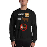 Gyftzz Apparel Unisex Sweatshirt - Make My Cheeseburger From Beef - FreeShippingAllOrders.com