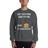 Gyftzz Apparel Unisex Sweatshirt - No Plants in My Cheeseburger - FreeShippingAllOrders.com