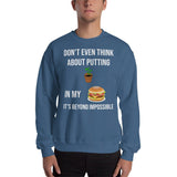 Gyftzz Apparel Unisex Sweatshirt - No Plants in My Cheeseburger - FreeShippingAllOrders.com