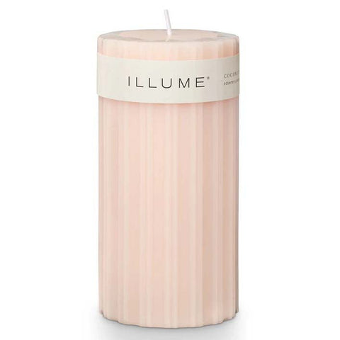 Illume Fragranced Medium Pillar Candle 6” - Coconut Milk Mango - FreeShippingAllOrders.com