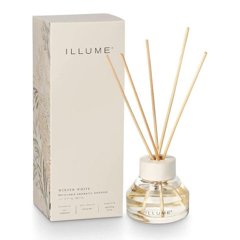 Illume Refillable Reed Diffuser 3 Oz. - Winter White - FreeShippingAllOrders.com