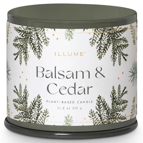 Illume Vanity Tin Candle 11.8 Oz. - Balsam & Cedar - FreeShippingAllOrders.com