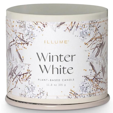 Illume Vanity Tin Candle 11.8 Oz. - Winter White - FreeShippingAllOrders.com