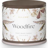 Illume Vanity Tin Candle 11.8 Oz. - Woodfire - FreeShippingAllOrders.com