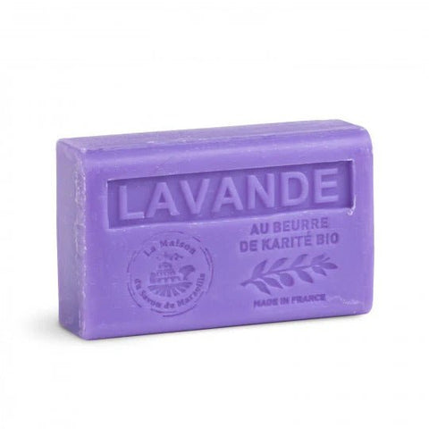 La Maison du Savon de Marseilles Bar Soap 125g - Exfoliating Lavender - FreeShippingAllOrders.com