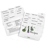 Labeleze Recipe Card Dividers 3 - 3/4 x 5 - FreeShippingAllOrders.com