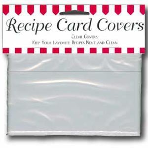 Labeleze Recipe Card Protective Covers 3 x 5 - FreeShippingAllOrders.com