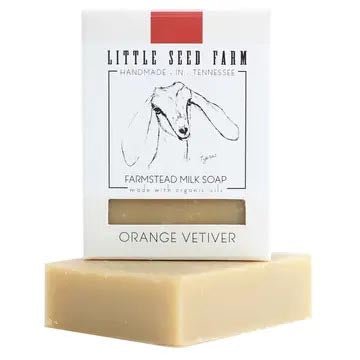 Little Seed Farm Goat's Milk Soap 4.75 Oz. - Orange Vetiver - FreeShippingAllOrders.com