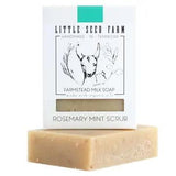 Little Seed Farm Goat's Milk Soap 4.75 Oz. - Rosemary Mint Scrub - FreeShippingAllOrders.com