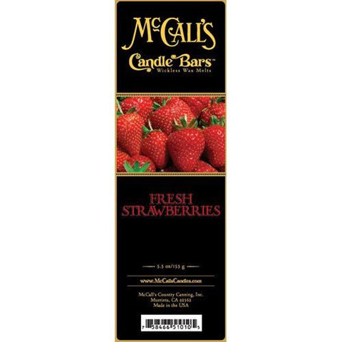 McCall's Candles Candle Bar 5.5 oz. - Fresh Strawberries - FreeShippingAllOrders.com