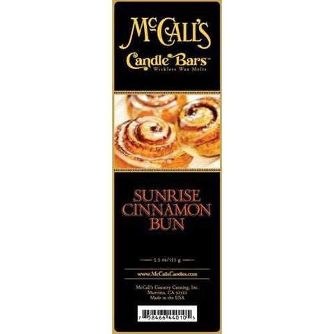 McCall's Candles Candle Bar 5.5 oz. - Sunrise Cinnamon Buns - FreeShippingAllOrders.com