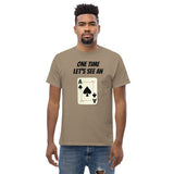 Gyftzz Apparel Camiseta para hombre - One Time Let's See an Ace