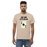 Gyftzz Apparel Camiseta para hombre - One Time Let's See an Ace