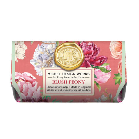 Michel Design Works Bath Soap Bar 9 Oz. - Blush Peony - FreeShippingAllOrders.com