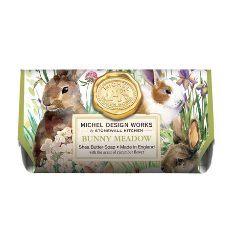 Michel Design Works Bath Soap Bar 9 Oz. - Bunny Meadow - FreeShippingAllOrders.com