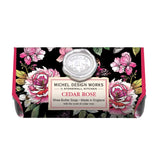 Michel Design Works Bath Soap Bar 9 Oz. - Cedar Rose - FreeShippingAllOrders.com