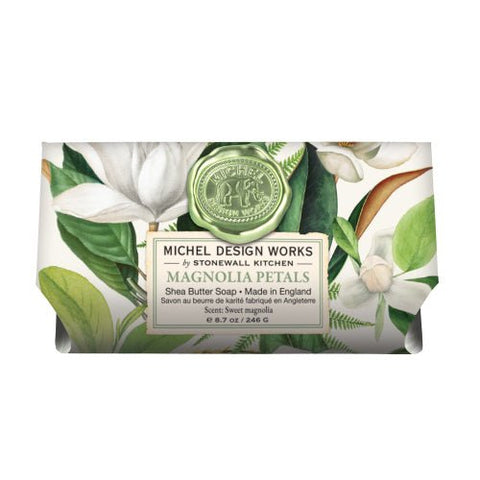 Michel Design Works Bath Soap Bar 9 Oz. - Magnolia Petals - FreeShippingAllOrders.com