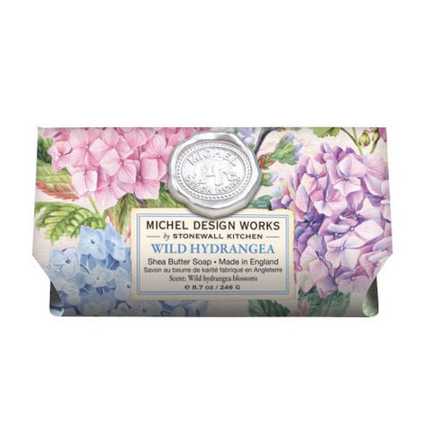 Michel Design Works Bath Soap Bar 9 Oz. - Wild Hydrangea - FreeShippingAllOrders.com