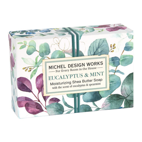 Michel Design Works Boxed Single Soap 4.5 Oz. - Eucalyptus & Mint - FreeShippingAllOrders.com