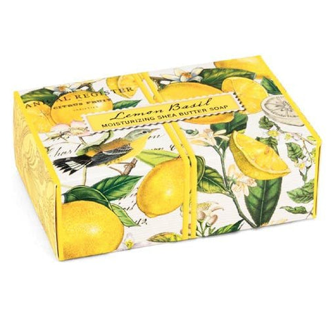 Michel Design Works Boxed Single Soap 4.5 Oz. - Lemon Basil - FreeShippingAllOrders.com