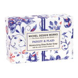 Michel Design Works Boxed Single Soap 4.5 Oz. - Paisley & Plaid - FreeShippingAllOrders.com