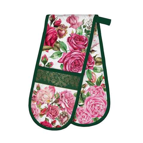 Michel Design Works Double Oven Glove - Royal Rose - FreeShippingAllOrders.com