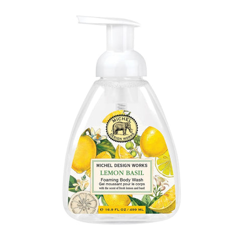 Michel Design Works Foaming Body Wash 16.9 Oz. - Lemon Basil - FreeShippingAllOrders.com