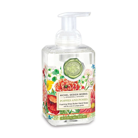 Michel Design Works Foaming Shea Butter Hand Soap 17.8 Oz. - Poppies and Posies - FreeShippingAllOrders.com