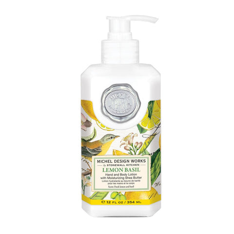 Michel Design Works Hand & Body Lotion 12 Oz. - Lemon Basil - FreeShippingAllOrders.com