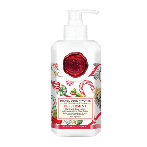 Michel Design Works Hand & Body Lotion 12 Oz. - Peppermint - FreeShippingAllOrders.com