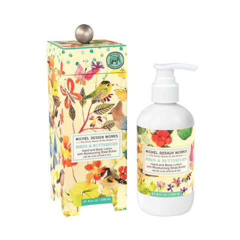 Michel Design Works Hand & Body Lotion 8 Oz. - Birds & Butterflies - FreeShippingAllOrders.com