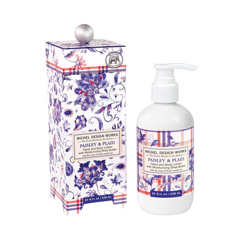 Michel Design Works Hand & Body Lotion 8 Oz. - Paisley & Plaid - FreeShippingAllOrders.com