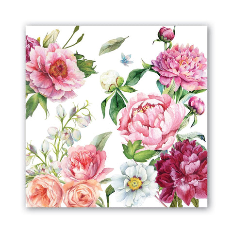 Michel Design Works Paper Cocktail Napkins - Blush Peony - FreeShippingAllOrders.com