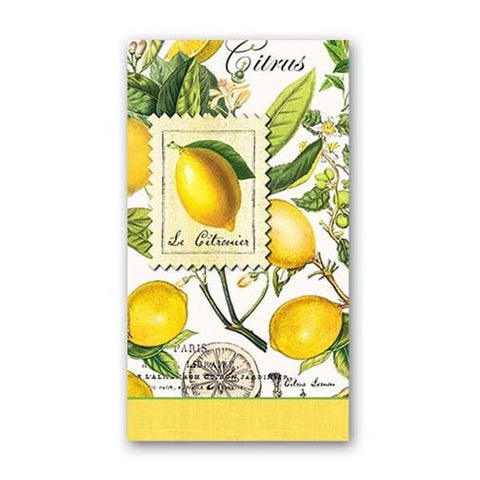 Michel Design Works Paper Hostess Napkins - Lemon Basil - FreeShippingAllOrders.com