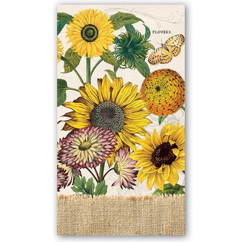 Michel Design Works Paper Hostess Napkins - Sunflower - FreeShippingAllOrders.com