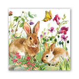 Michel Design Works Paper Luncheon Napkins - Bunny Meadow - FreeShippingAllOrders.com