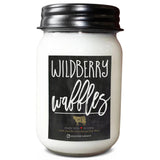 Milkhouse Candle 13.Oz. Mason Jar Farmhouse Candle - Wildberry Waffles - FreeShippingAllOrders.com