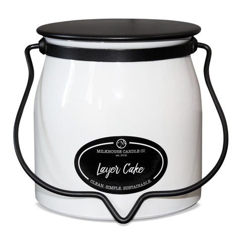 Milkhouse Candle 16 Oz. Butter Jar - Layer Cake - FreeShippingAllOrders.com