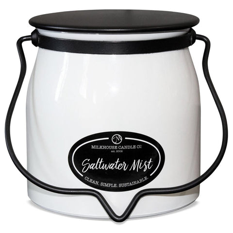 Milkhouse Candle 16 Oz. Butter Jar - Saltwater Mist - FreeShippingAllOrders.com