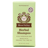 Moon Valley Organics Shampoo Bar 3.5 Oz. - Peppermint with Tea Tree Oil - FreeShippingAllOrders.com