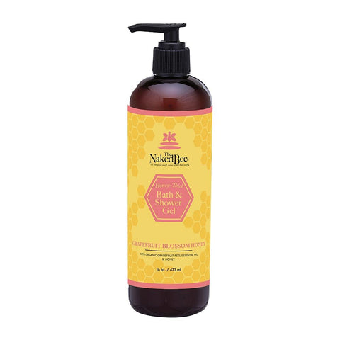 Naked Bee Bath & Shower Gel 16 Oz. - Grapefruit Blossom Honey - FreeShippingAllOrders.com