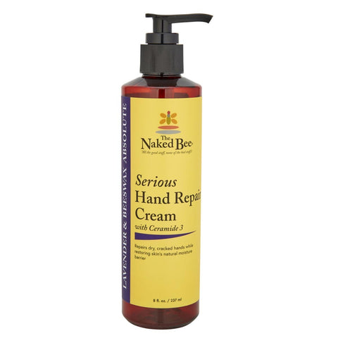 Naked Bee Serious Hand Repair Cream 8 Oz. - Lavender & Beeswax Absolute - FreeShippingAllOrders.com