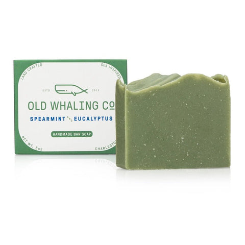 Old Whaling Co Handmade Bar Soap 5 Oz. - Spearmint & Eucalyptus - FreeShippingAllOrders.com
