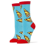 Oooh Yeah! Socks Women's Crew Socks - Pizza Party - FreeShippingAllOrders.com