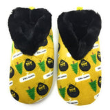 Oooh Yeah! Socks Women's Indoor Slippers - Bob Ross Happy Tree - FreeShippingAllOrders.com