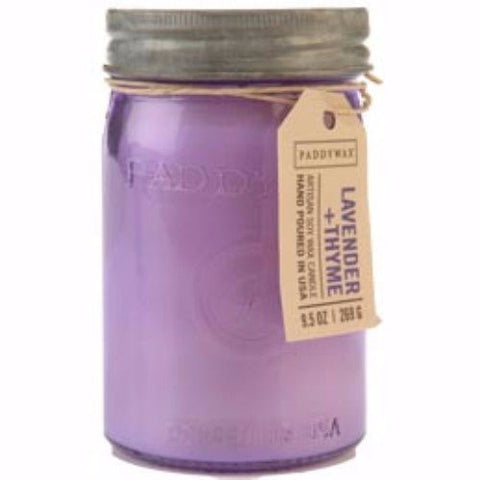 Paddywax Relish Jar 9.5 Oz. - Lavender & Thyme - FreeShippingAllOrders.com